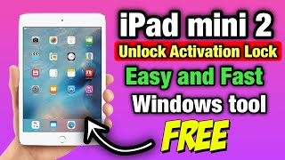 iPad mini 2 Free Unlock Activation Lock✅ iCloud Bypass Without Apple ID [upl. by Amairam]