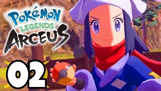 Pokemon Legends Arceus Part 2 AKARI TRAINER BATTLE Gameplay Walkthrough LegendsArceus [upl. by Hedveh]