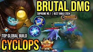 CYCLOPS BEST BUILD 2024  TOP GLOBAL CYCLOPS GAMEPLAY  MOBILE LEGENDS✓ [upl. by Hamnet769]