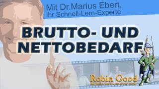 Brutto und Nettobedarf Materialwirtschaft [upl. by Herrod]