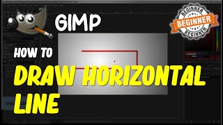 Gimp How To Draw Horizontal Line [upl. by Yurt]