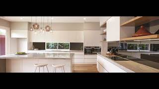 Magnificent White Kitchen With Mirror Splashback [upl. by Ahsinna]