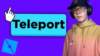 TELEPORT BUTTON EASY 2021  Roblox Studio in a minute [upl. by Saber]