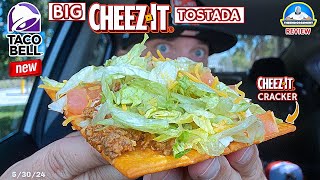 Taco Bell® Big CheezIt® Tostada Review 🧀  16X Bigger Than a Normal CheezIt®  theendorsement [upl. by Stillman]