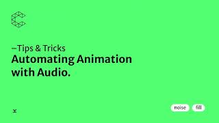 Tips amp Tricks  Automating animation with audio in Cavalry cavalryapp animation [upl. by Burgwell]