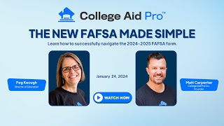 FAFSA Made Simple Successfully Navigate the New FAFSA 12424 [upl. by Lleoj]