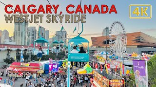 CALGARY STAMPEDE WESTJET SKYRIDE  CANADA 2024 4K [upl. by Amund]