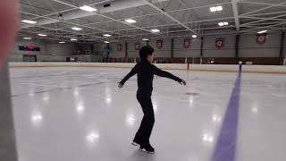 PreSilver Skating Skills former Intermediate MIF test by Muhan 2023 [upl. by Enaillil]