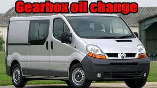 How to change the Gearbox Transmisson oil on a Renault Trafic Vauxhall Vivaro and Nissan Primastar [upl. by German]