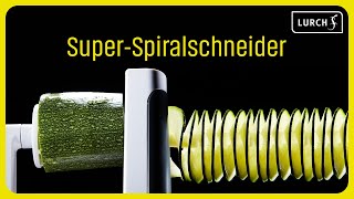 Lurch SuperSpiralschneider Spiralizer für Nudeln und Spiralen aus Obst und Gemüse [upl. by Alakim941]