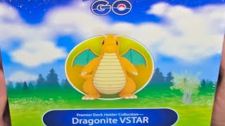 Unboxing a Pokemon Go Dragonite V Super premier card holder box from Amazon [upl. by Onin]