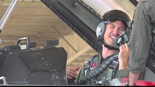 NASCAR driver gets some real air at Shaw AFB [upl. by Brasca]