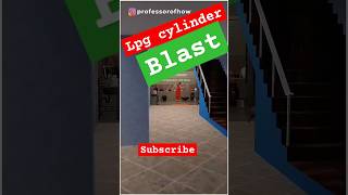 Lpg gas cylinder blast shorts reaction cylinder blast amazingfacts [upl. by Calandra]