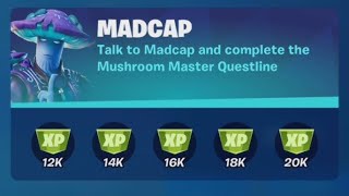 Madcap Complete Questline Guide  Mushroom Master  Chapter 2 Season 8 Week 1 Fortnite Battle Royale [upl. by Card]