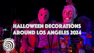 Halloween Decorations Around Los Angeles 2024 Cinematic Void Vlog 100 [upl. by Nebe]