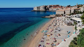 STUNNING BANJE BEACH DUBROVNIK CROATIA 4K [upl. by Ailaham]