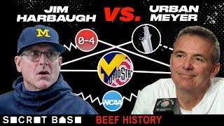 Jim Harbaugh and Urban Meyer beefed over the biggest rivalry in college football and milk [upl. by Mellie]