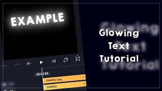 GLOWING TEXT TUTORIAL  alightmotion [upl. by Agem]