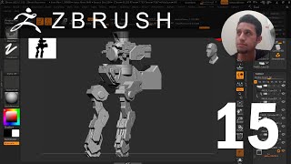 Zbrush  Tutorial diseño de Robots quotPart 15quot  Decimation Master [upl. by Slaohcin]