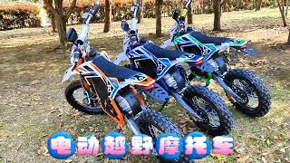 Electric dirt bike 2000w 60v 20ah 1714 Pit bike Endurance 65 kilometers [upl. by Zosema]