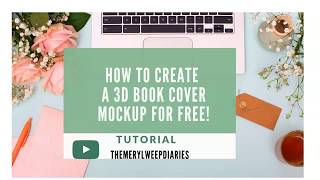 How To Make A 3D Book Cover Mockup In Under 5 Minutes For Free Using PIXLR [upl. by Avat778]