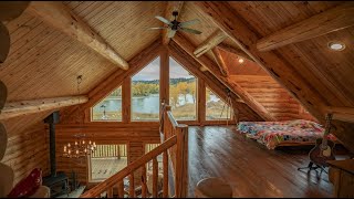 1940 Sq Ft Log Cabin Yellowstone Log Chalet [upl. by Ahseuqal]