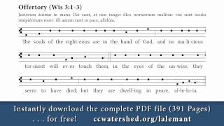 Lalemant Propers Offertory Example Simple English Psalm Tones [upl. by Four]