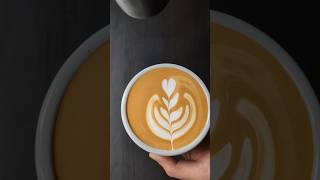 Tulip latte art🌷😱 coffeeart coffee espresso latteart cafe coffeelover shorts reels trending [upl. by Tarton]