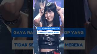 GAYA RAMBUT IDOL KPOP YANG TIDAK SESUAI DENGAN MEREKA SHORTS KPOP IDOL KPOSTID [upl. by Yelwar]