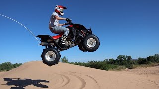 Honda TRX 700xx goes big in the Dunes [upl. by Darcee]