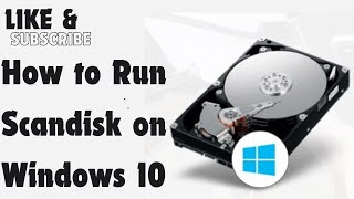 How to Run Scandisk on Windows 10 [upl. by Theall]