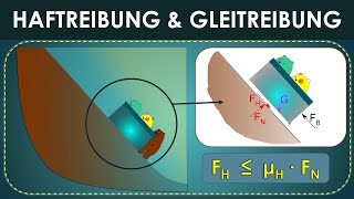 Gleitreibung amp Haftreibung Rechenbeispiel  Reibkraft  Technische Mechanik  Statik [upl. by Nyllij580]