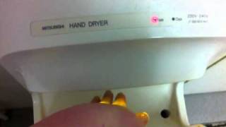 Hand Dryer  Dyson Airblade copied this Mitsubishi Jet Towel Hong Kong [upl. by Eeldarb236]