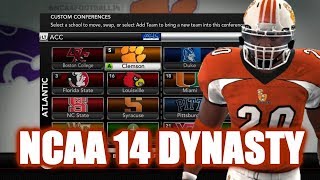 NCAA 14 DYNASTY  HOW TO GIVE A BIG 12 A CHAMPIONSHIP GAME  ncaa 18 Roster [upl. by Rhee]