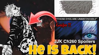 Finally Gojo Is Back 😍  Jjk Chapter 260 Spoilers Hindi  Sukuna Sees Gojo [upl. by Yekim101]