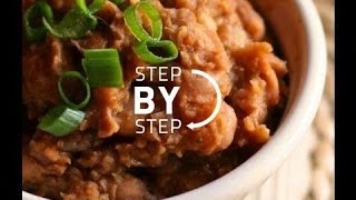 Refried Beans Recipe Recipe for Refried Beans How to Make Refried Beans [upl. by Ixel]