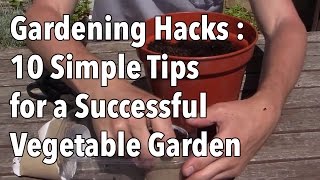 Gardening Hacks  10 Simple Tips for a Successful Vegetable Garden [upl. by Yniffit]