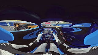 VR 360° Bugatti Vision Gran Turismo Cockpit view in VR [upl. by Ylrac39]