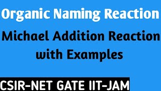 Michael addition reaction mechanism  tamil  class12 [upl. by Losiram430]