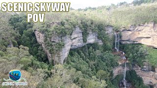 Scenic Skyway POV Scenic World Sky Ride Over a Valley  NonCopyright [upl. by Stedt541]