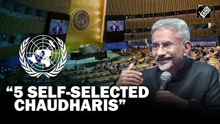 “Selfselected Chaudharis…” S Jaishankar slams the concept of UNSC [upl. by Suoivatra]