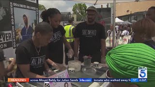 Hundreds gather to celebrate at Leimert Park Juneteenth Festival [upl. by Tadd]