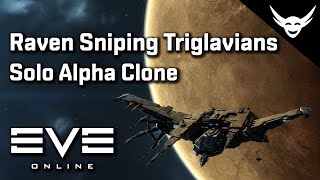 EVE Online  Solo Alpha Clone Sniping Triglavians in a Raven [upl. by Nonnaer]