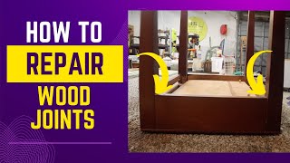 How to Repair Wood Joints Regluing an end table [upl. by Alhsa]