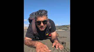 Crazy bat ball smashing in New Zealand bethells Beach cricket [upl. by Oribelle35]