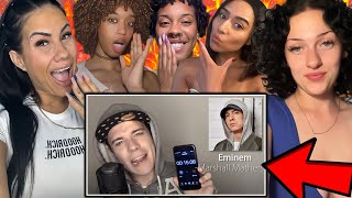 One Guy 54 Voices With Music Eminem Drake Elvis BTS Singer Impression Reaction [upl. by Kimberli]