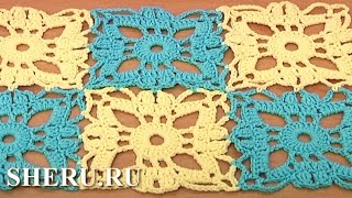 How to Join Motifs Crochet Урок 25 часть 2 из 2 Мотивы крючком [upl. by Christye]