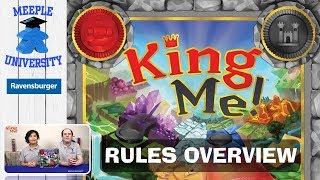 King Me Board Game  Rules Overview in 4 minutes [upl. by Tadeas16]