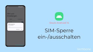 SIMSperre einschalten oder ausschalten Android 14 [upl. by Anhsirk]