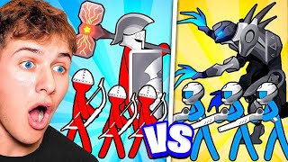 RED vs BLUE Stick Figure BATTLE War Of Ages [upl. by Drarehs]